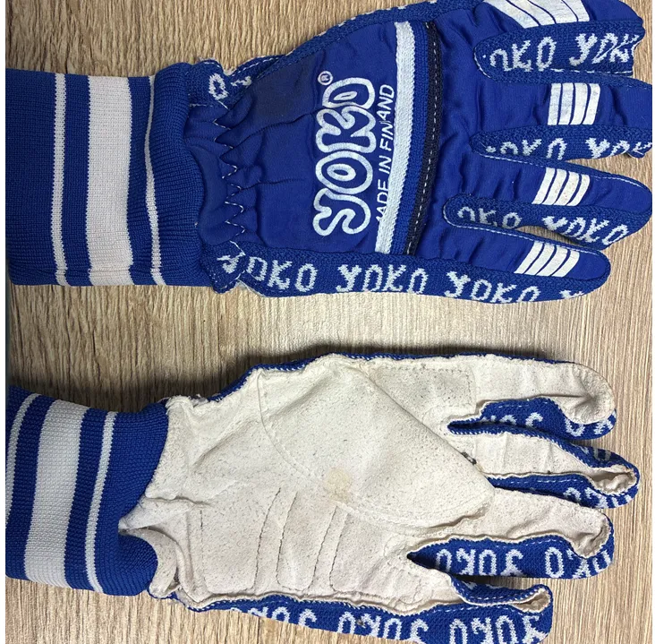 blaue finnische YOKO Langlaufhandschuhe gebraucht